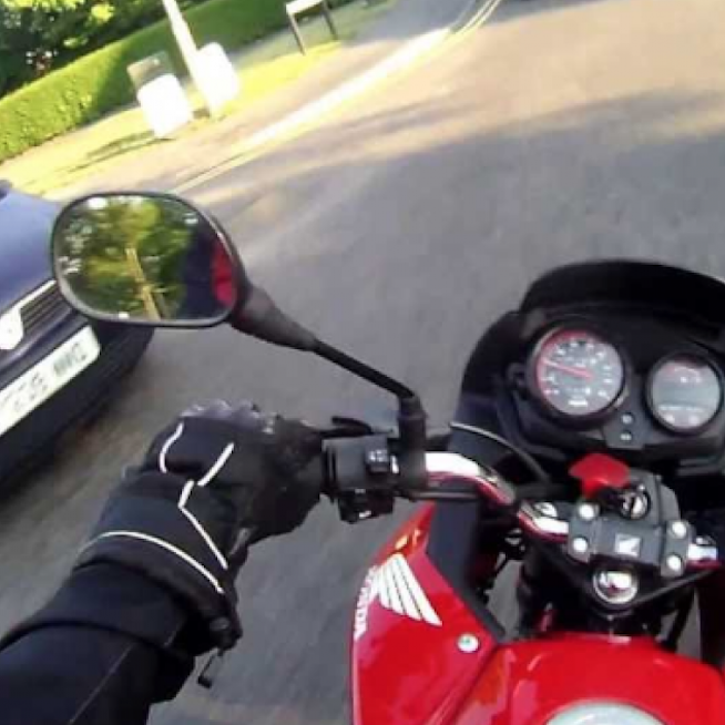 Motorcycle accident, collision, car